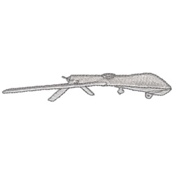 Predator Drone Machine Embroidery Design