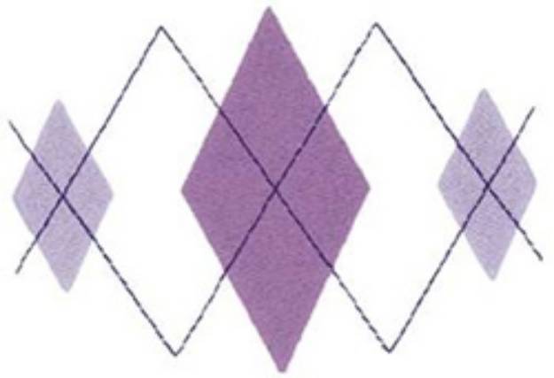 Picture of Argyle Pattern Machine Embroidery Design