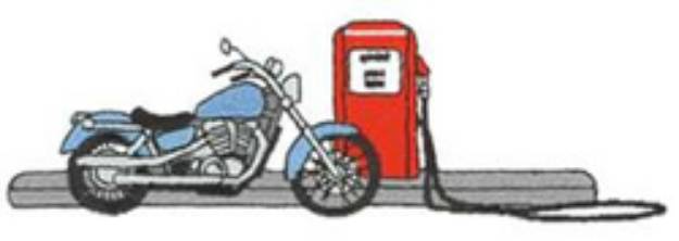 Picture of Motorcycle Scene Machine Embroidery Design