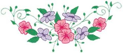 Floral Vine Machine Embroidery Design