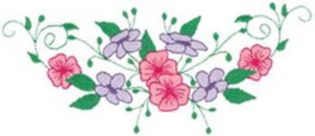 Picture of Floral Vine Machine Embroidery Design