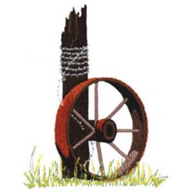 Picture of Wagon Wheel Machine Embroidery Design