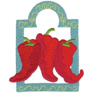 Picture of Chili Peppers Machine Embroidery Design