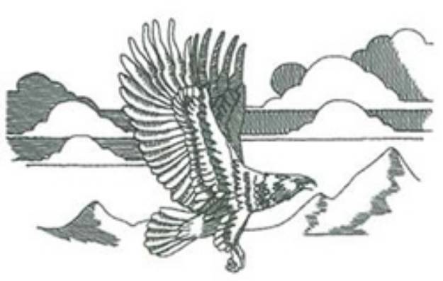 Picture of Eagle Flight Machine Embroidery Design
