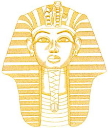 Pharaohs Head Machine Embroidery Design