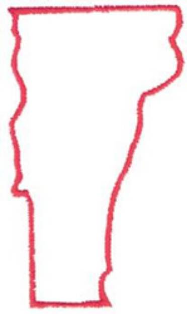 Picture of Vermont Outline Machine Embroidery Design