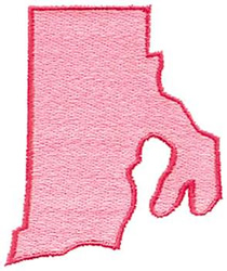 Rhode Island Machine Embroidery Design