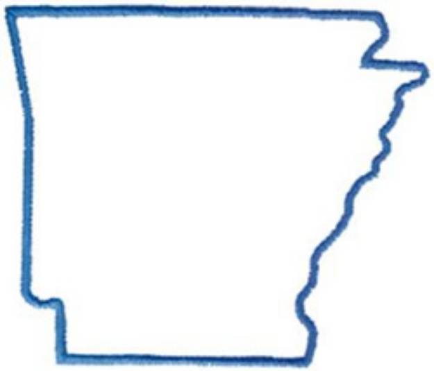 Picture of Arkansas Outline Machine Embroidery Design