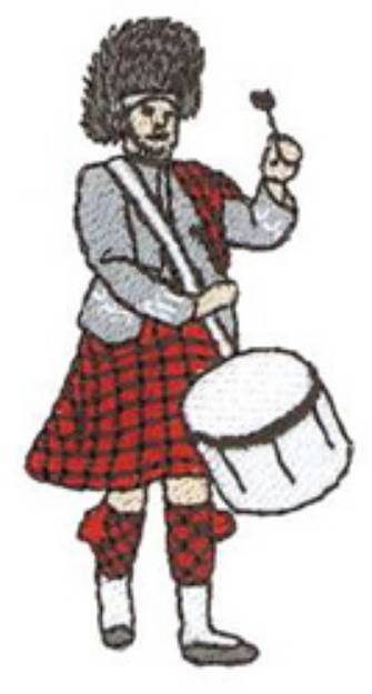 Picture of Highlander Drummer Machine Embroidery Design