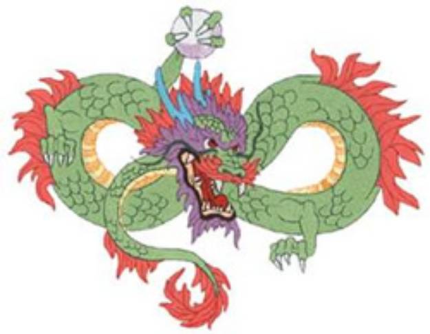 Picture of Chinese Dragon Machine Embroidery Design