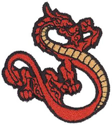 Sm Oriental Dragon          99 Machine Embroidery Design