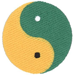 Yin Yang Machine Embroidery Design