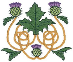Celtic Thistle Machine Embroidery Design