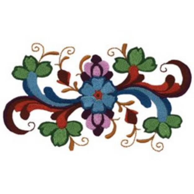 Picture of Rosemaling Design Machine Embroidery Design