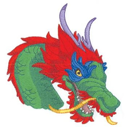 Asian Dragon Machine Embroidery Design