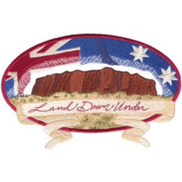 Picture of Land Down Under Machine Embroidery Design