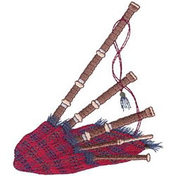 Bag Pipes Machine Embroidery Design