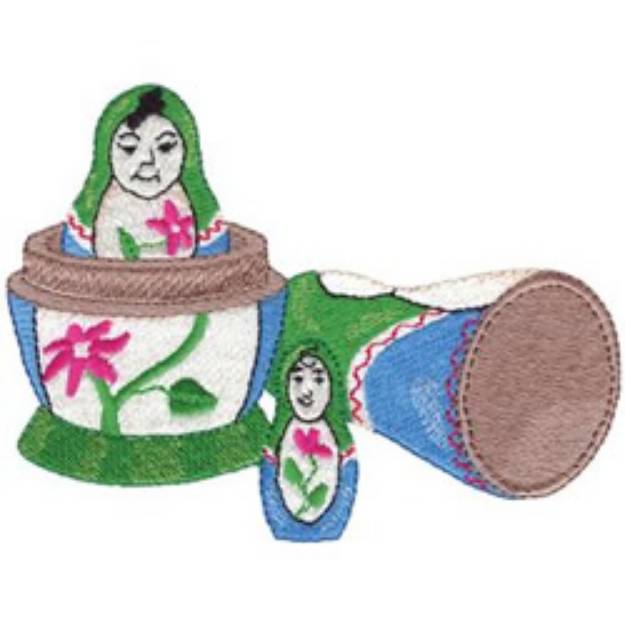 Picture of Nesting Dolls Machine Embroidery Design