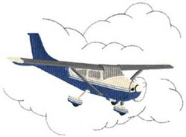 Picture of Airplane Machine Embroidery Design