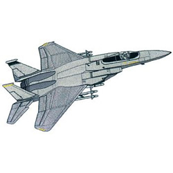 F-15 Fighter Machine Embroidery Design