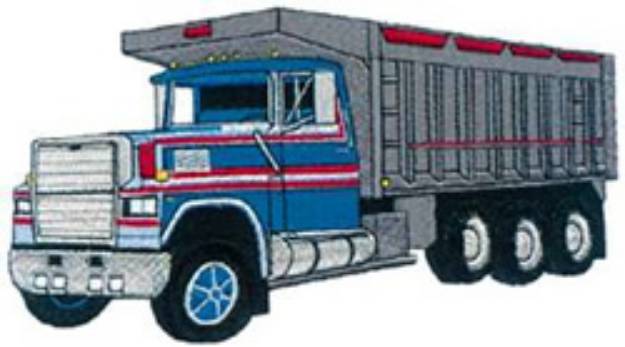 Picture of Large Dump Truck Machine Embroidery Design