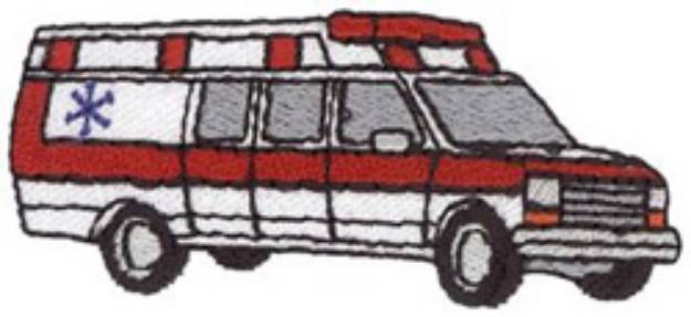 Picture of Ambulance Machine Embroidery Design