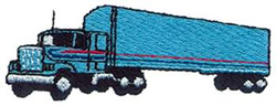 Truck With Trailer Machine Embroidery Design