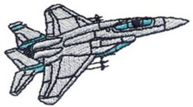 Picture of F-15 Machine Embroidery Design