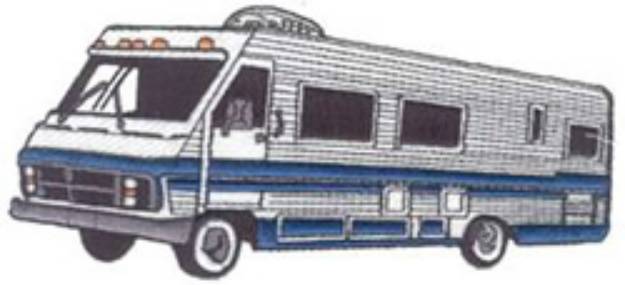 Picture of Motor Home Machine Embroidery Design