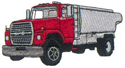 Fuel Oil Truck Machine Embroidery Design