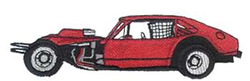 Racecar Machine Embroidery Design