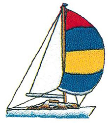 Sailing Yacht Machine Embroidery Design