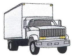 Cube Truck Machine Embroidery Design