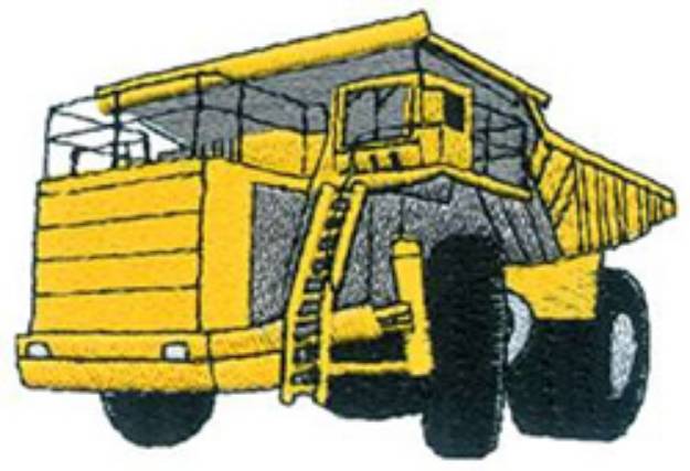 Picture of Dump Truck Machine Embroidery Design