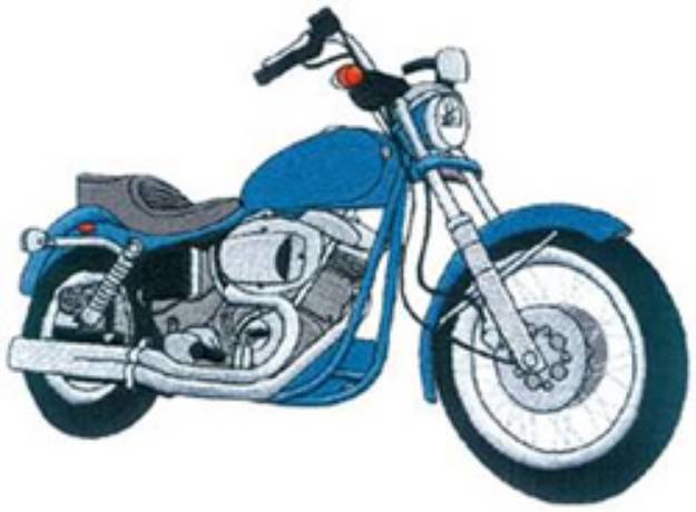 Picture of Large Street Bike Machine Embroidery Design