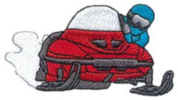 Picture of Small Snowmobile Machine Embroidery Design