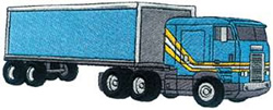 Cab-over Freightliner Machine Embroidery Design