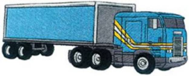 Picture of Cab-over Freightliner Machine Embroidery Design