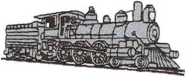 Picture of 4-6-0 Locomotive Machine Embroidery Design