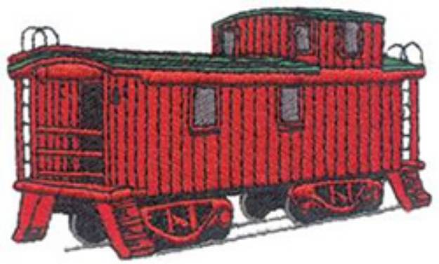 Picture of Wood Caboose Machine Embroidery Design
