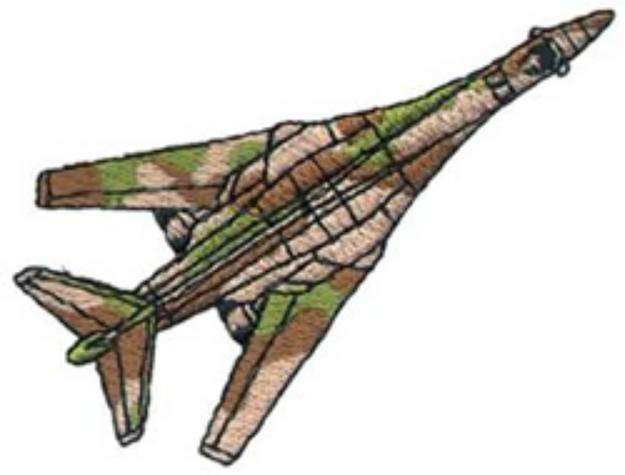 Picture of B1-b Bomber Machine Embroidery Design