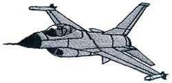 F-16 Fighter Machine Embroidery Design