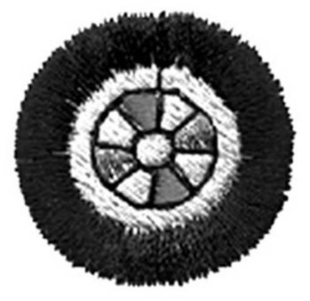 Picture of 1" Wheel Machine Embroidery Design