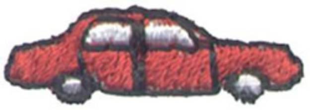 Picture of 1" Car Machine Embroidery Design