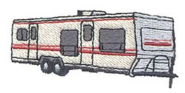Picture of Ball-hitch Trailer Machine Embroidery Design