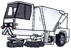 Street Sweeper Machine Embroidery Design