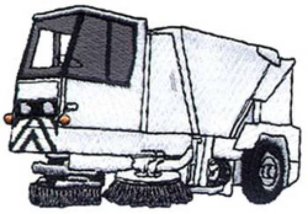 Picture of Street Sweeper Machine Embroidery Design