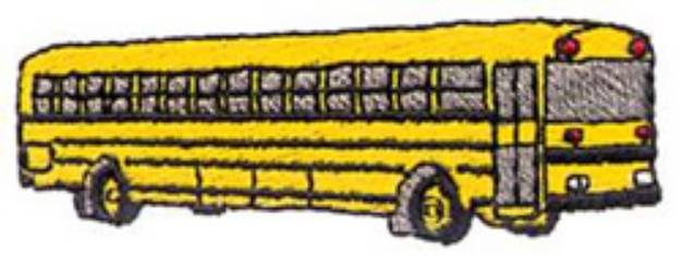 Picture of Cab-over Bus Machine Embroidery Design