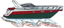 Cruiser Boat Machine Embroidery Design