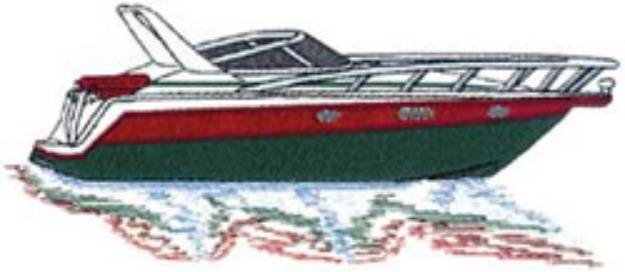 Picture of Cruiser Boat Machine Embroidery Design